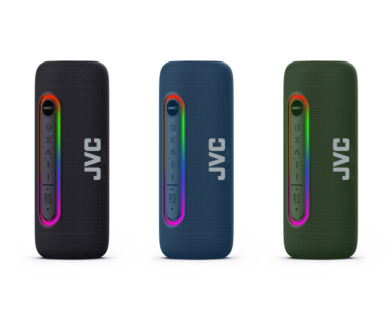JVC Illuminating Pulse Portable Wireless Speaker - 20W Powerhouse