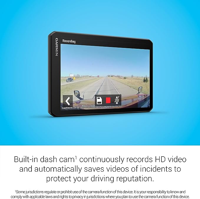 Garmin dezl Cam OTR710 7" GPS Truck Navigator: Your Ultimate Trucking Companion with Dash Cam