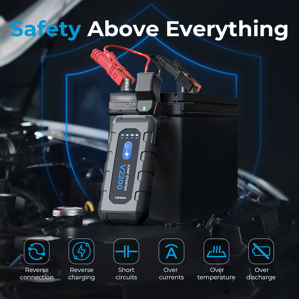 TOPDON V2200: Your Ultimate Portable Powerhouse for Vehicle Starting and More