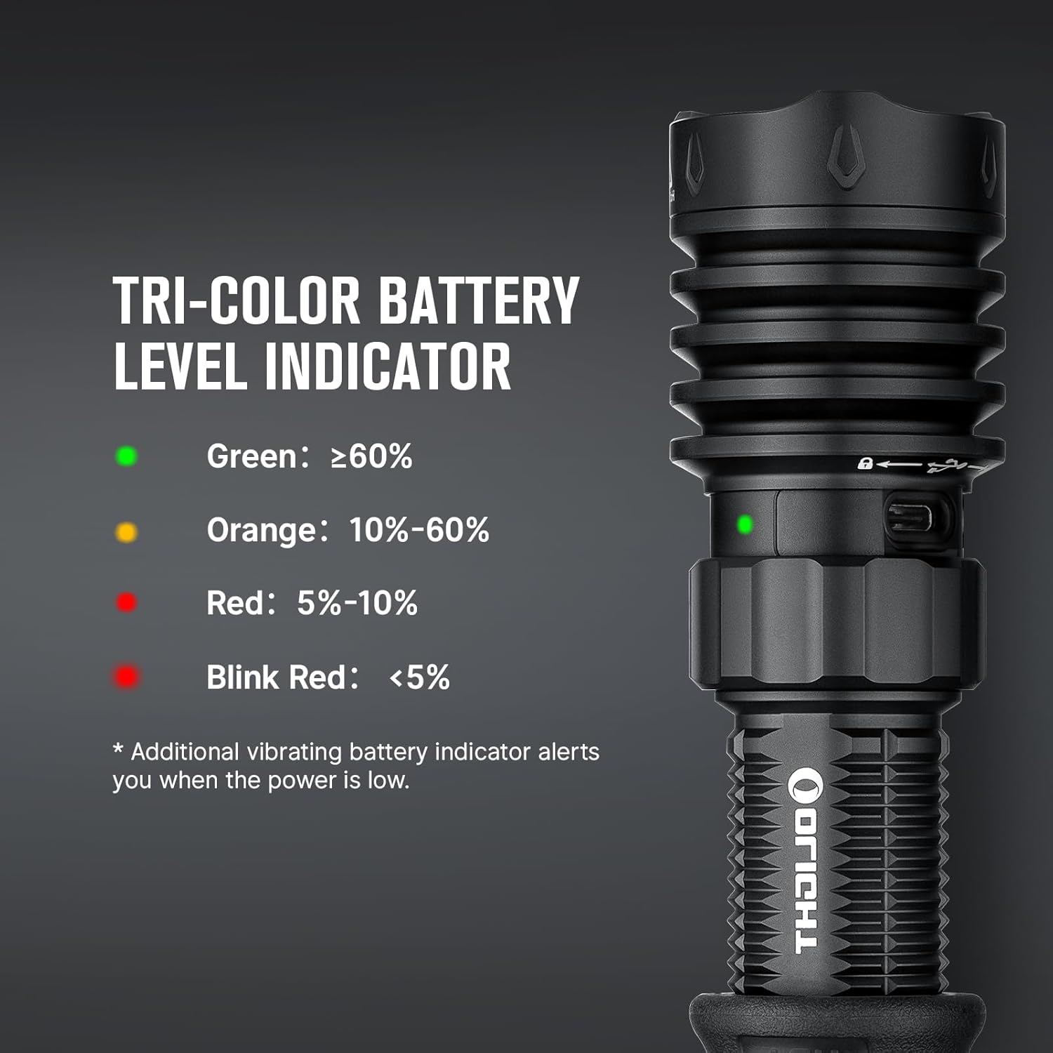 Olight Warrior X4 Tactical Flashlight - Matte Black