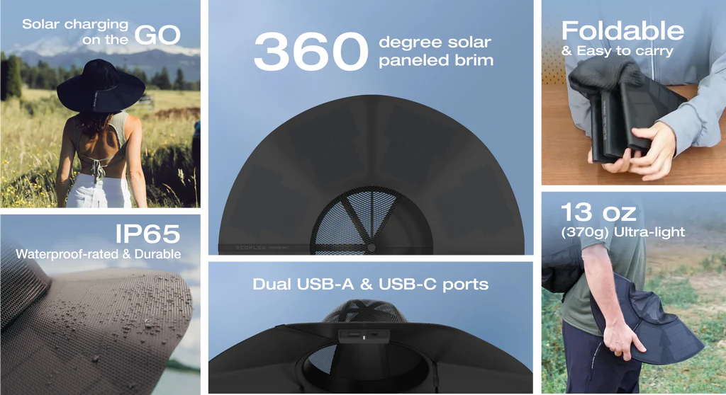 EcoFlow Solar-Powered Adventure Hat