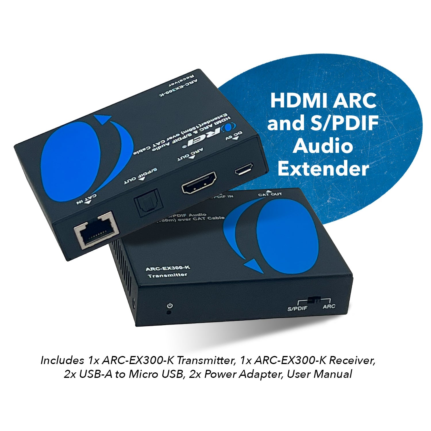 Long - Range HDMI ARC & S/PDIF Audio Extender - Up to 150m with CAT 6/7