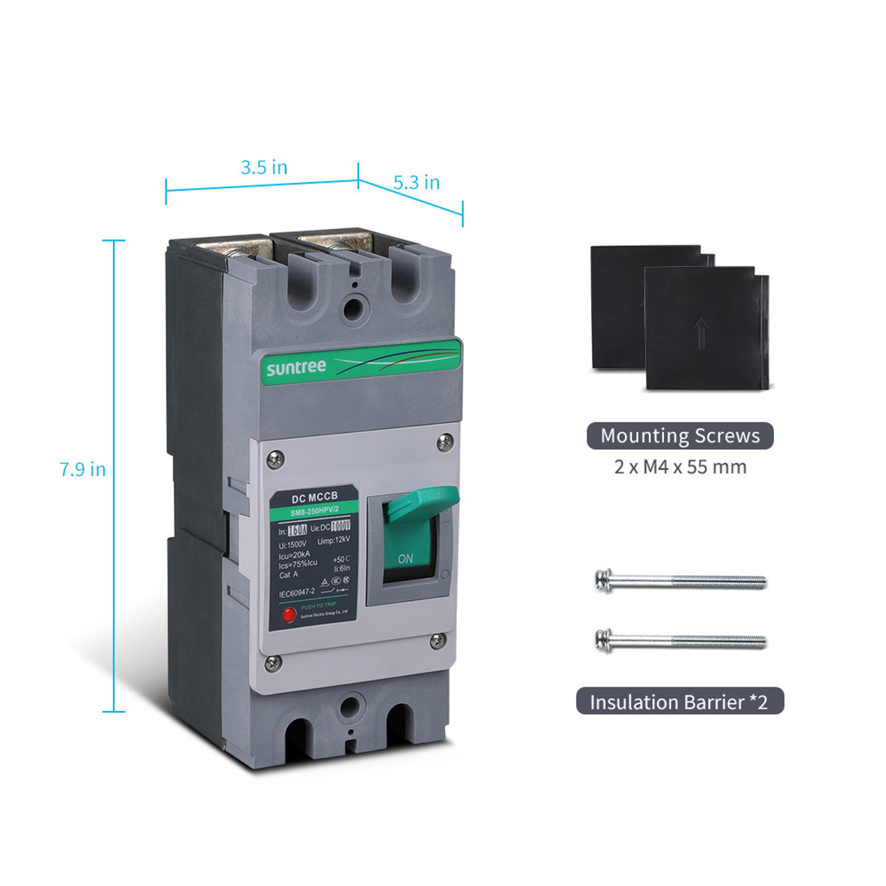 Renogy SUNDCCB160MC2P - 160A 2P，