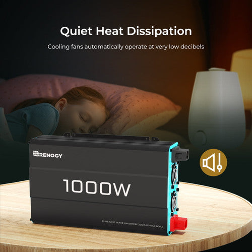 Renogy 1000W High-Performance Pure Sine Wave Inverter for 120Vac Power