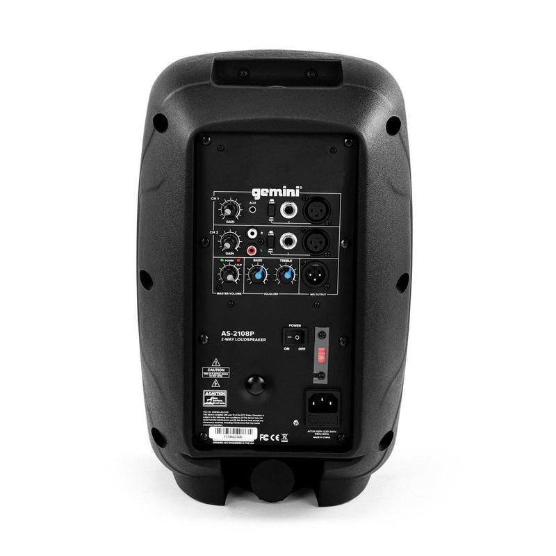 Gemini AS-2108P 500W Active 8 Loudspeaker - The Ultimate DJ Companion