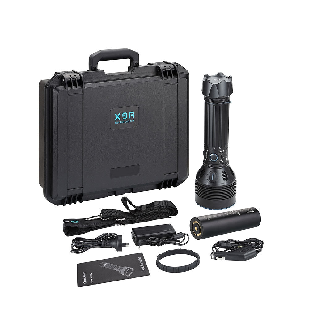 Olight X9R Marauder - 25,000 Lumens - Super-Powerful Search Flashlight for Ultimate Illumination