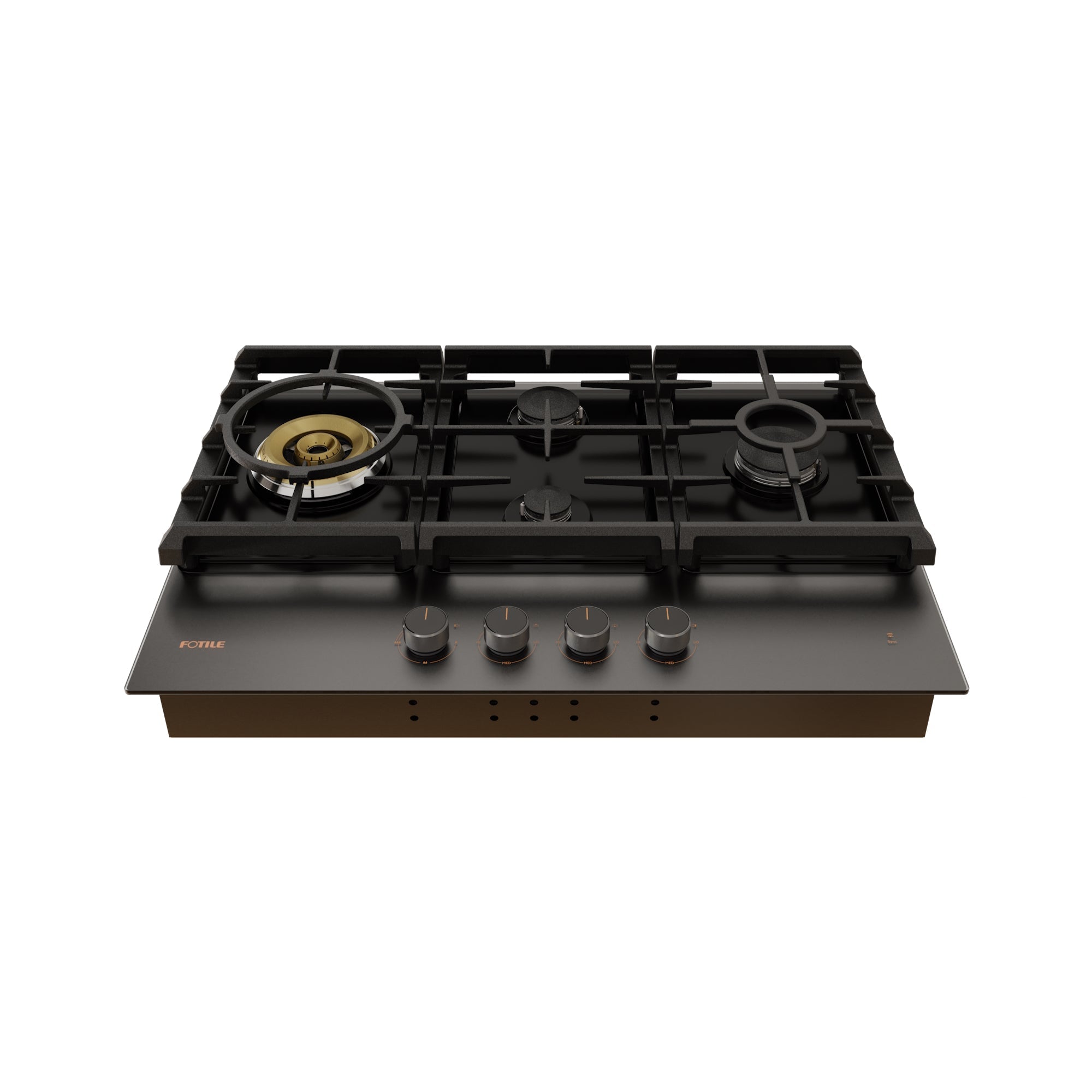 FOTILE Tri-Ring Gas Cooktop - GLG30401, Moonshadow Grey Series