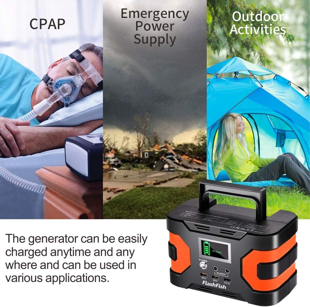 Flashfish EA150 200W Peak Powerhouse - Your Ultimate Camping & Emergency Power Solution