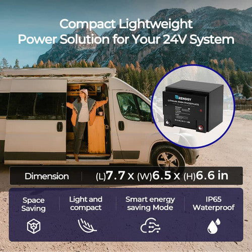 Renogy Lithium Iron Phosphate Battery - 24V 25Ah Powerhouse