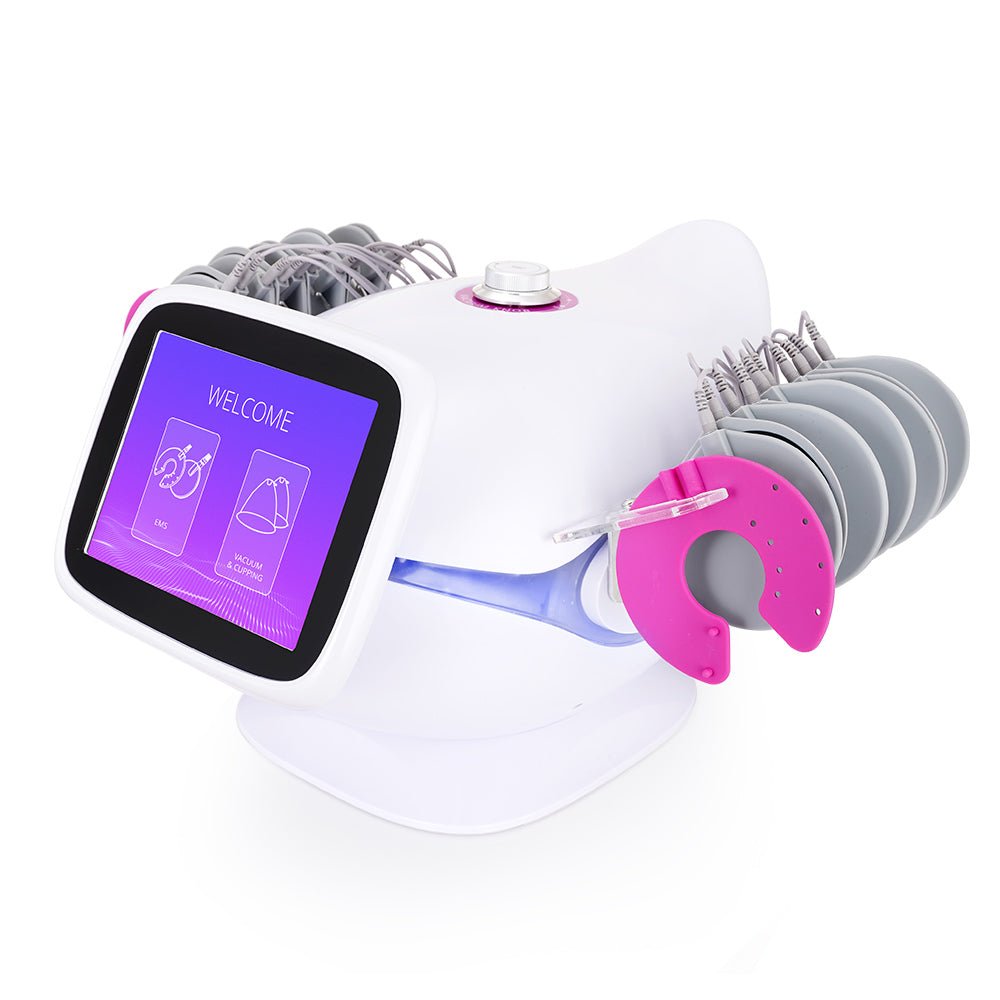 Shape Tactics All-in-One Body Enhancement Machine: EMS for Slimming & Breast, Vacuum Cupping for Detox