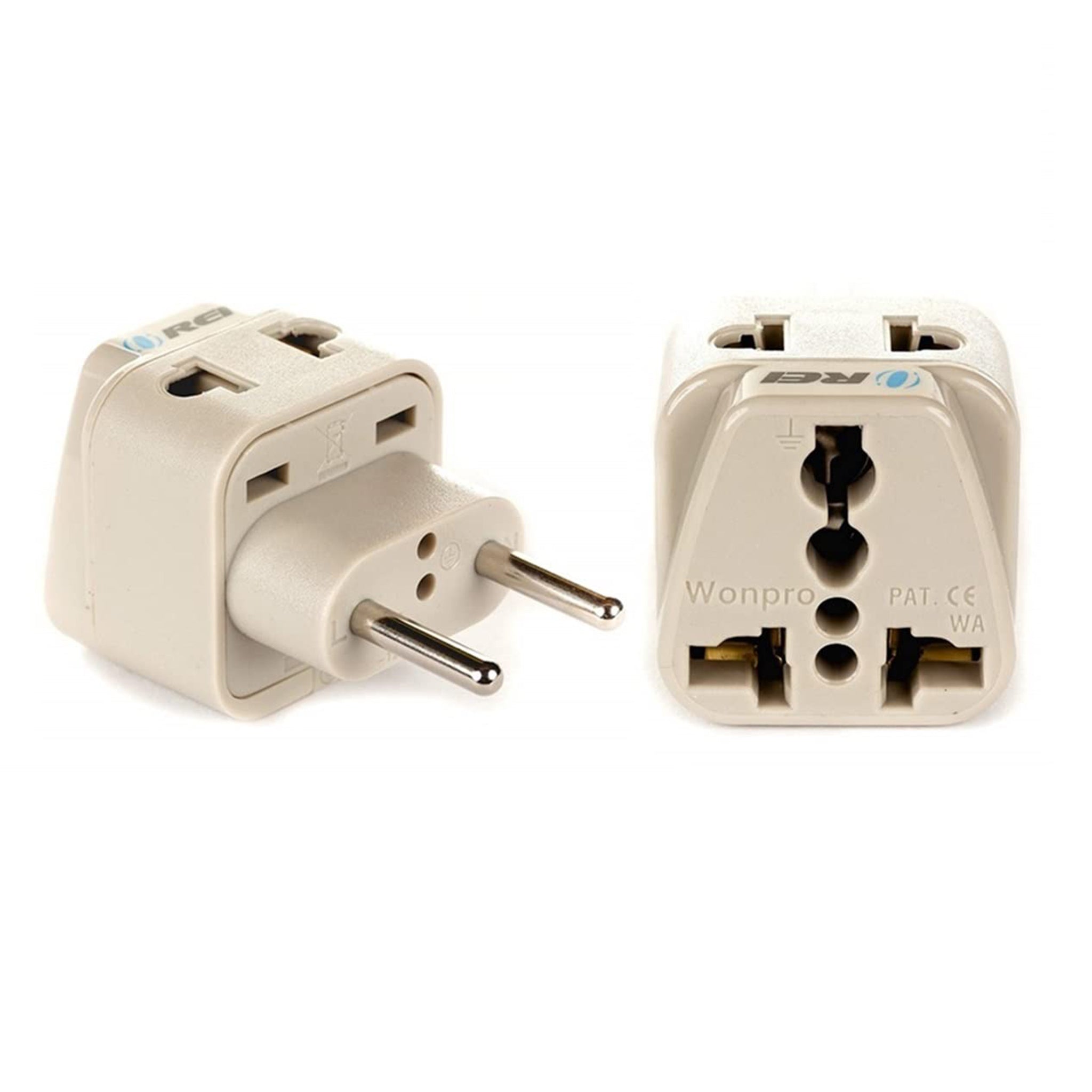 OREI DB-9C European Travel Adapter - Compact 2-in-1 Type C for Seamless Charging On-the-Go