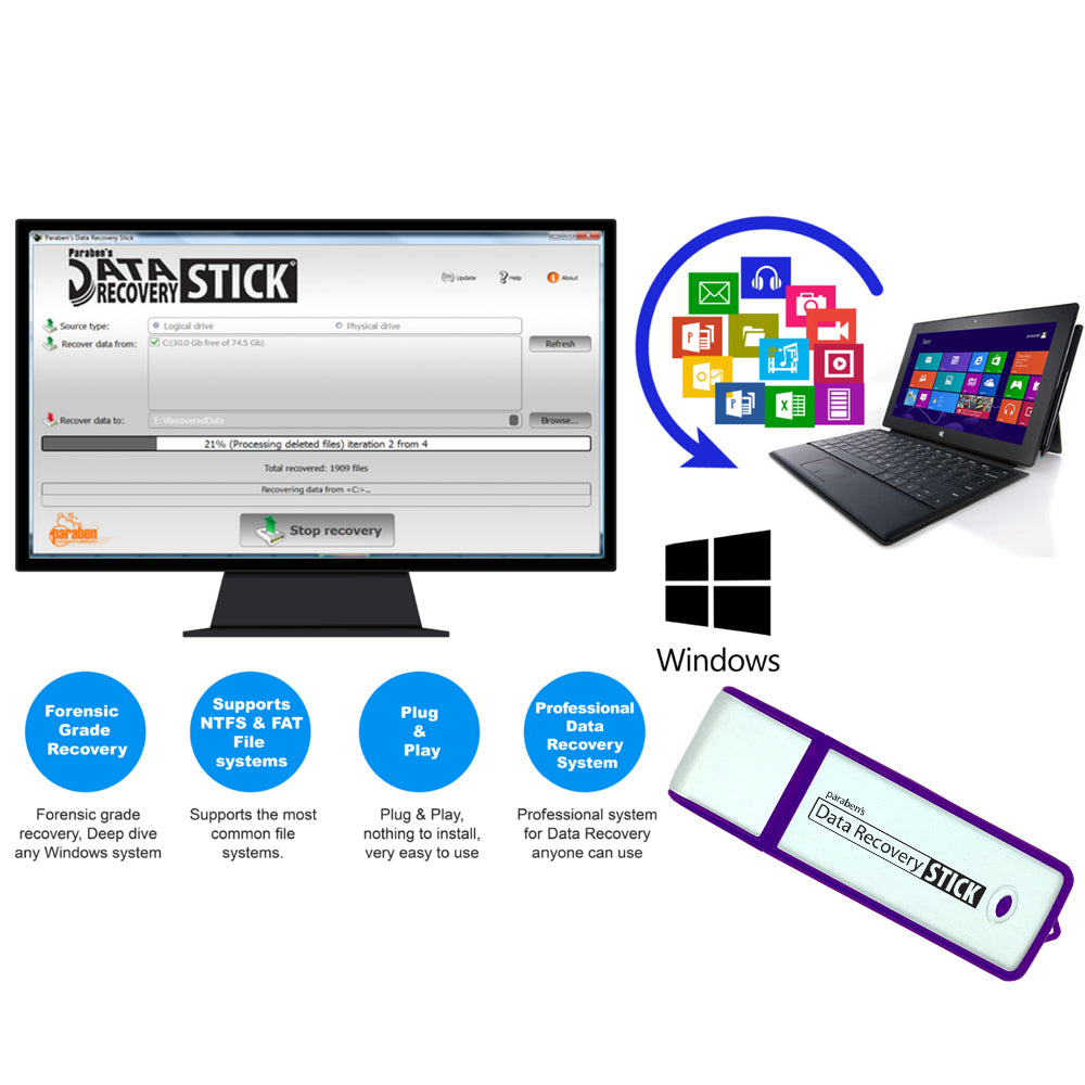 PBN - TEC Windows Data Recovery Stick: Your Data Savior