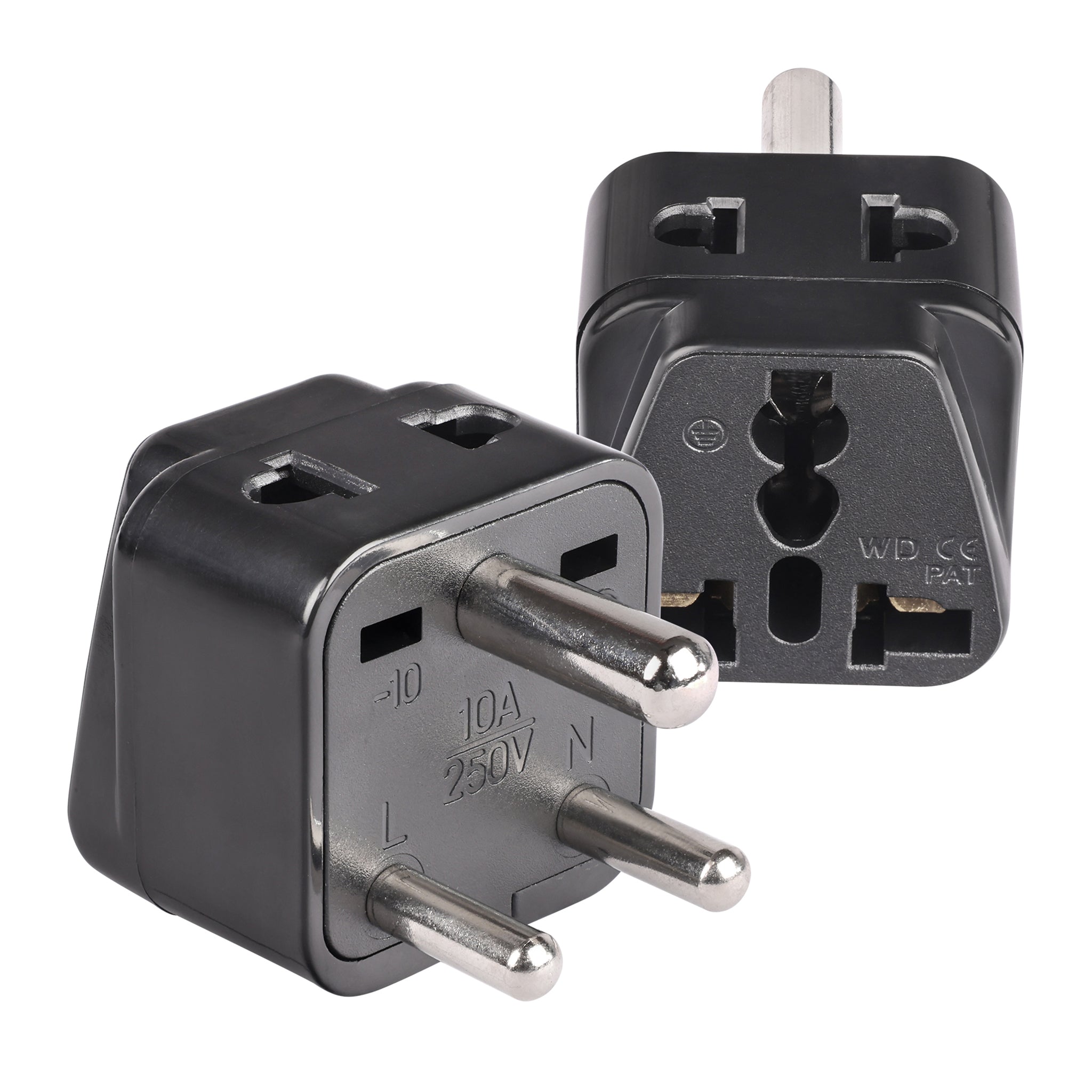 OREI DB-10 Compact Travel Adapter for India & Nepal - 2 in 1 Type D