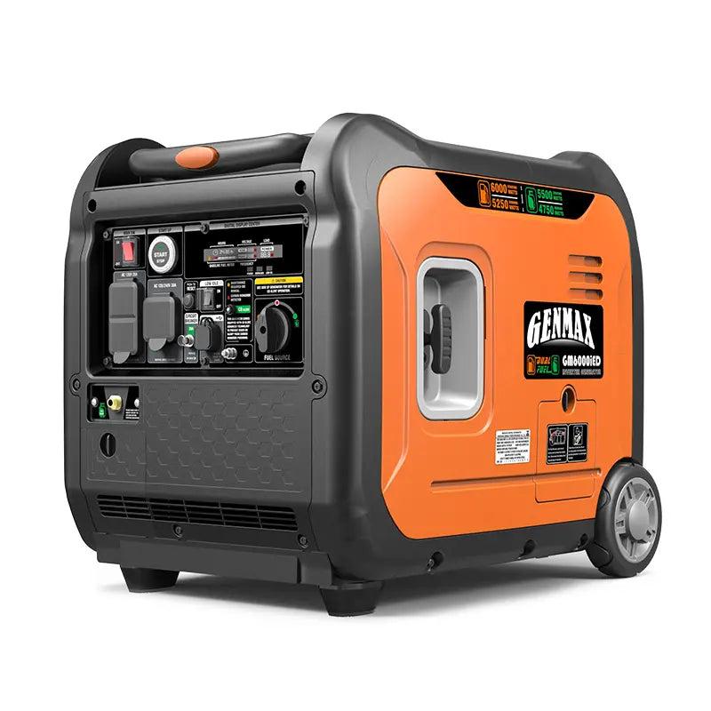 Genmax GM6000iED Super Quiet Dual Fuel Portable Inverter Generator - 6000W Powerhouse