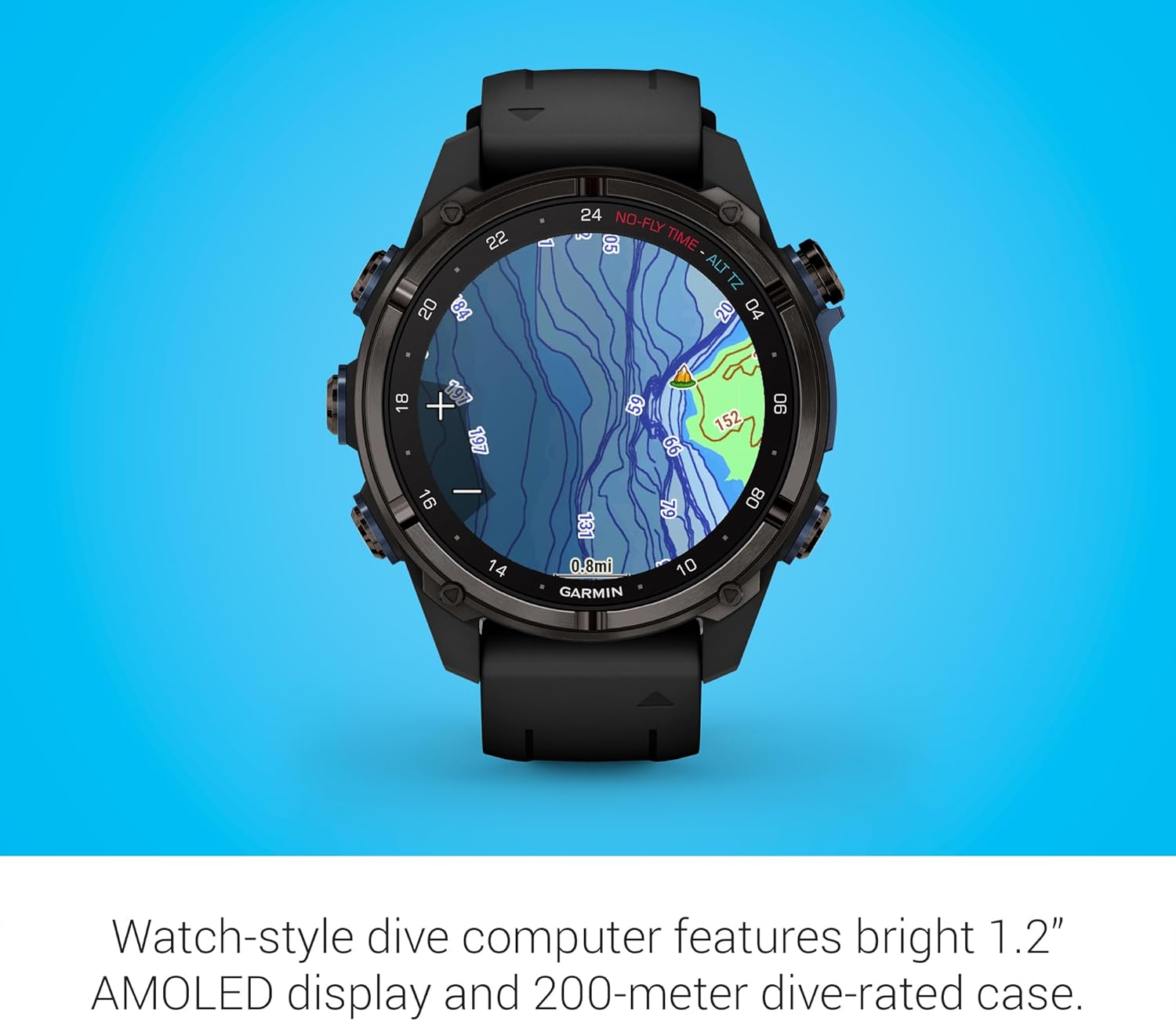 Garmin Descent Mk3i 43mm Carbon Gray DLC Ti/Black Dive Smartwatch
