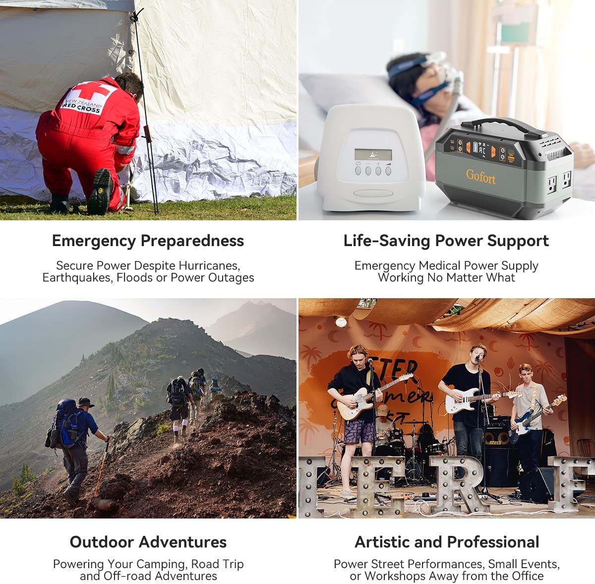Gofort 330W Portable Powerhouse - Your Ultimate Outdoor and Emergency Power Solution