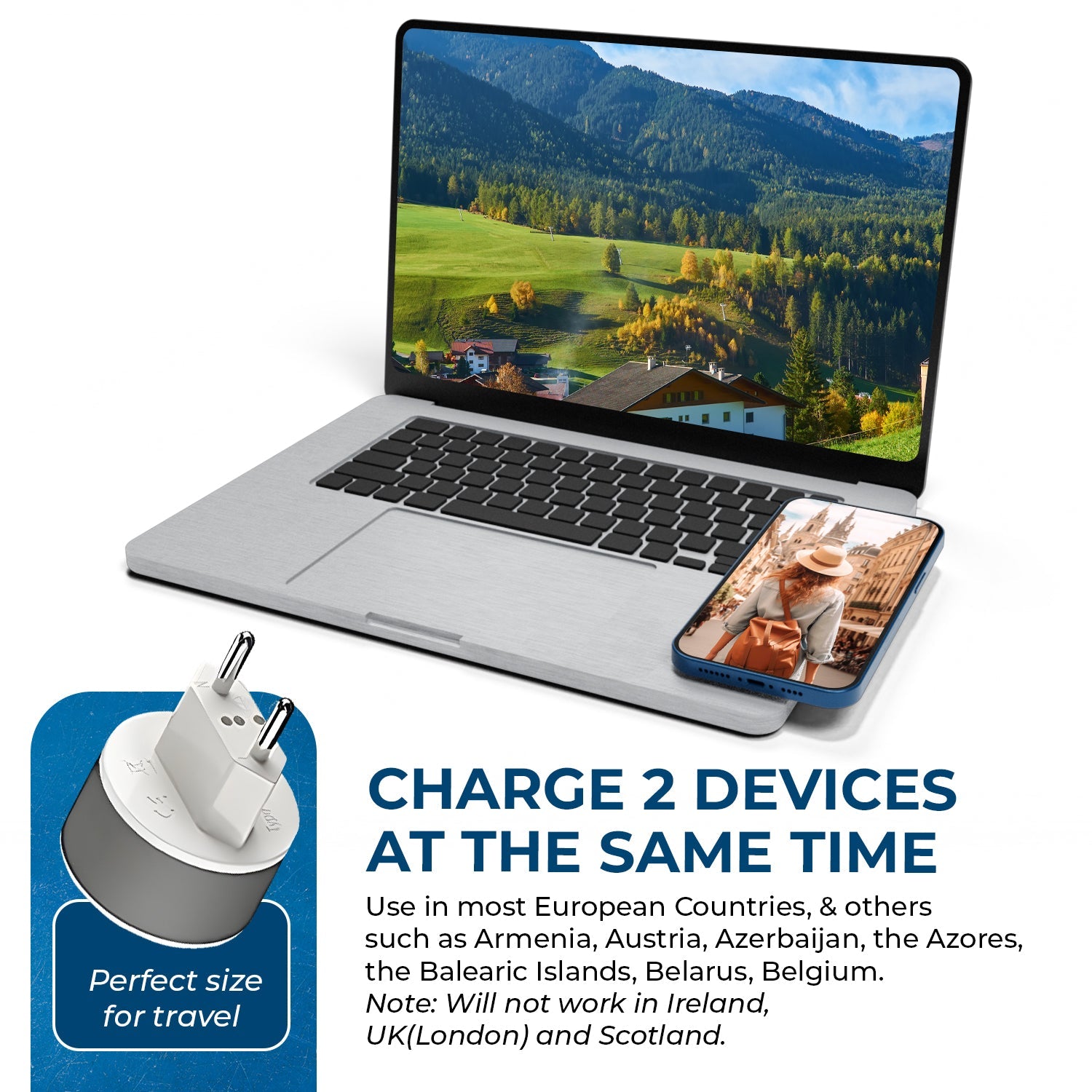 OREI US-9C Compact European Travel Adapter - Your Ultimate Travel Companion