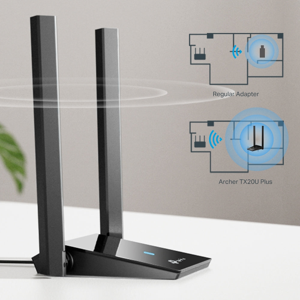 TP-Link AX1800 High-Gain Wireless USB Adapter - Unleash Lightning-Fast Wi-Fi 6