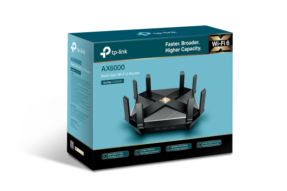 TP-Link Archer AX6000 Wi-Fi 6 Router - Next-Gen Connectivity