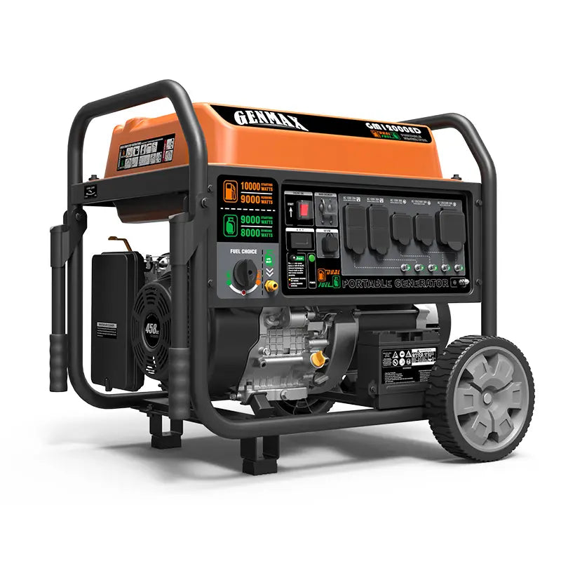 Genmax 12000W Dual Fuel Portable Powerhouse - Gas or Propane