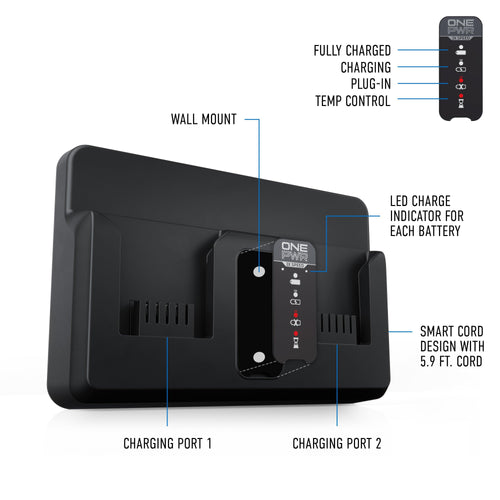 Hoover 40V Dual Bay Fast Charger