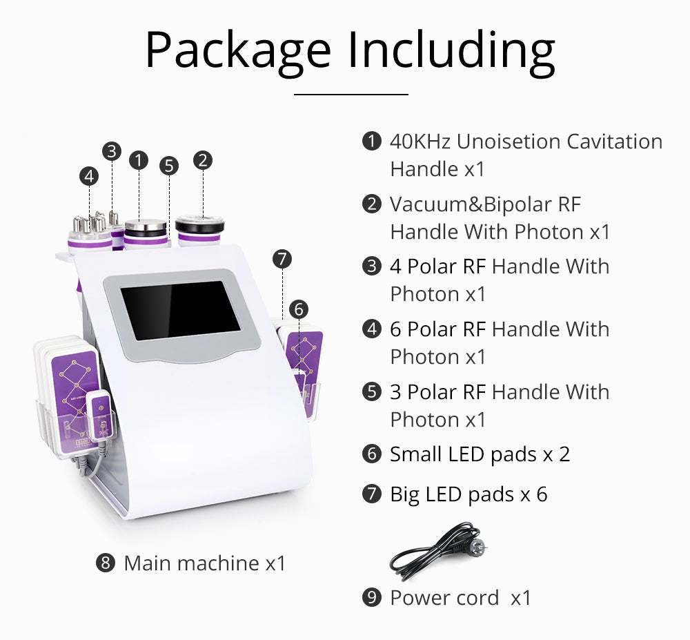 Shape Tactics 6-in-1 Advanced Cavitation 40K LED Radio Frequency Beauty Device