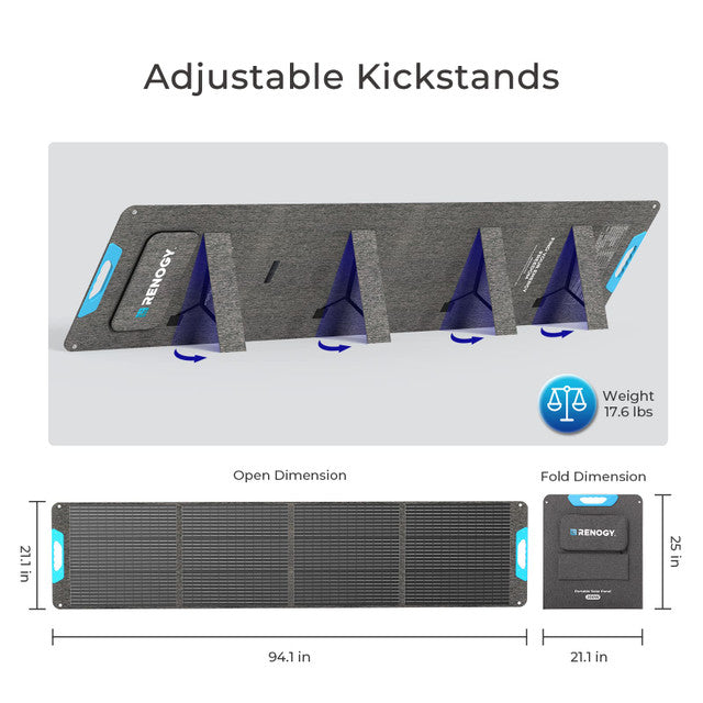 Renogy EFLEX 200W Ultra-Portable Solar Panel for Off-Grid Adventures