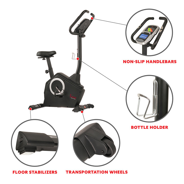 Sunny Health & Fitness SF-B2883 Programmable Upright Bike - Your Gateway to a Fit You