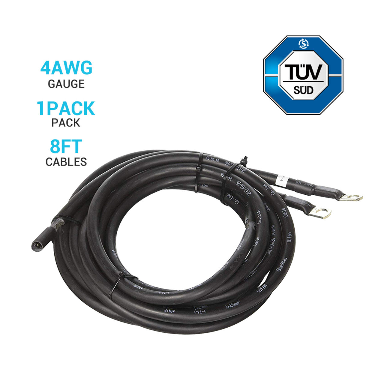 Renogy 8ft 4AWG Copper Tray Cable for Optimal Electrical Wiring