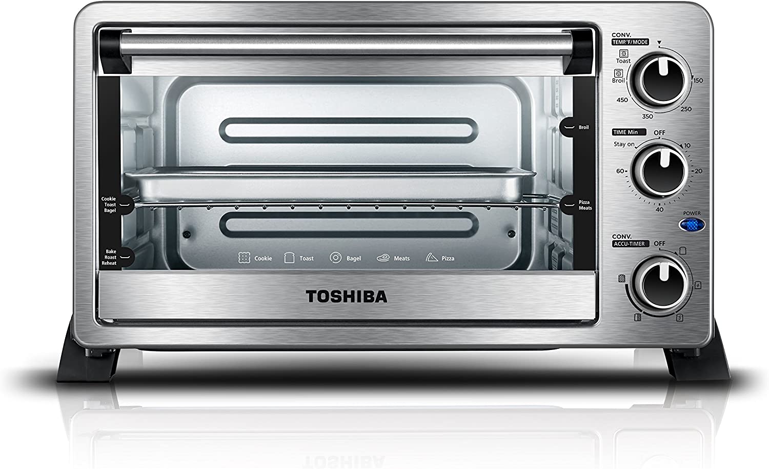 Toshiba 6-Slice Stainless Steel Convection Toaster Oven - Your Family's Culinary Companion