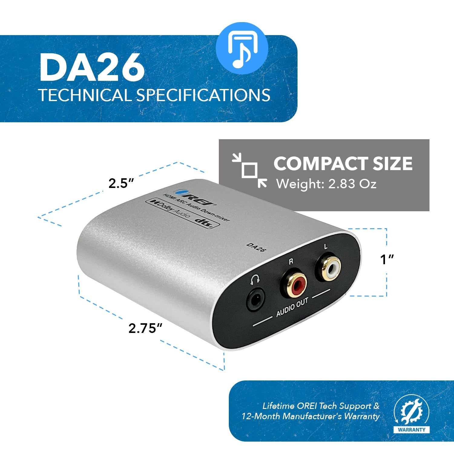 OREI DA26 HDMI ARC Audio Down-mixer: Your Gateway to High-Quality Audio