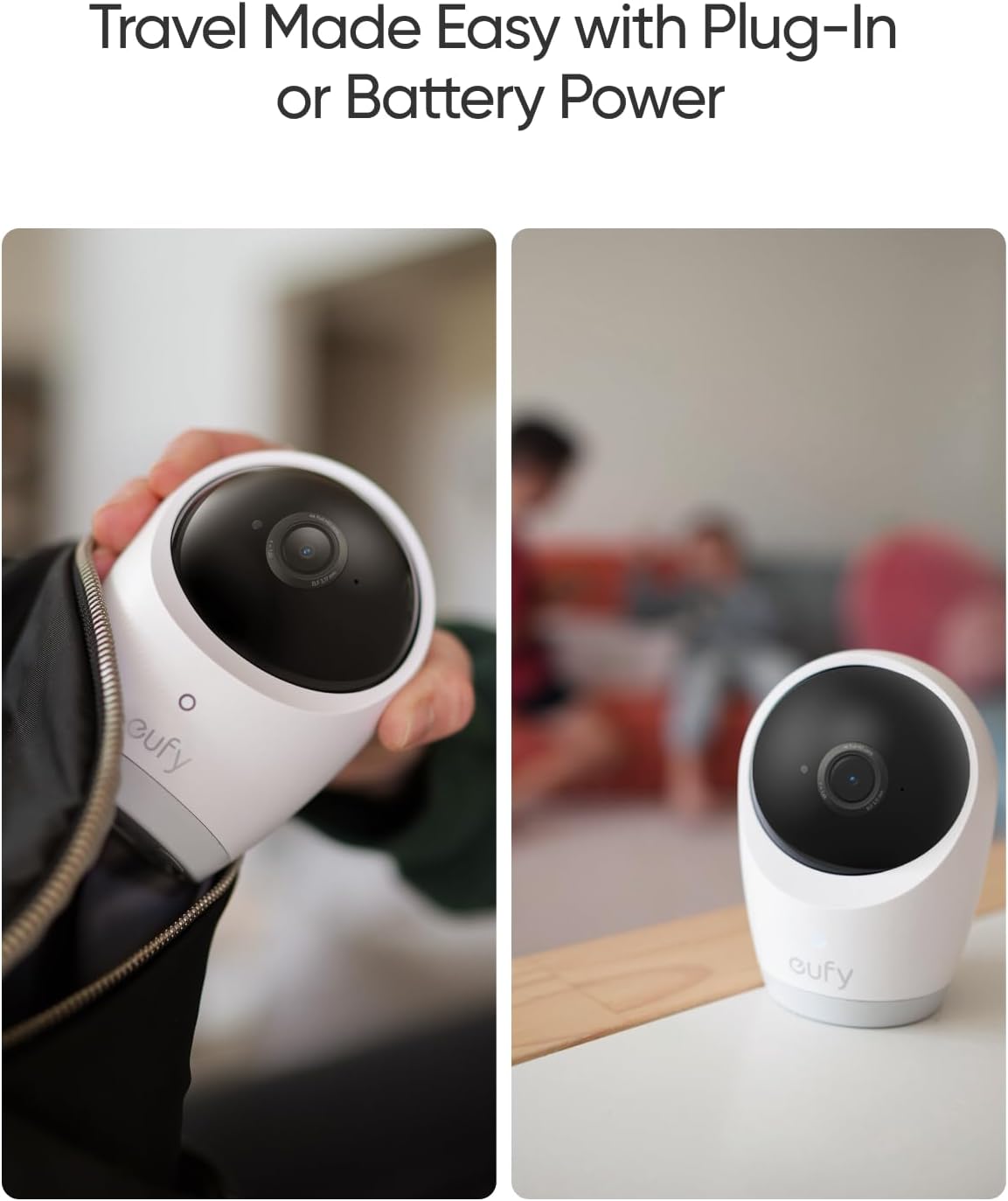 Eufy 4K Ultra HD Baby Monitor E21 with Charging Base - Stay Close to Your Little One Anytime, Anywhere