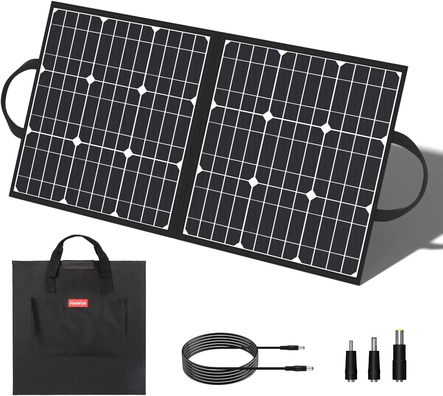 Flashfish 50W 18V Foldable Solar Charger - Your Portable Powerhouse