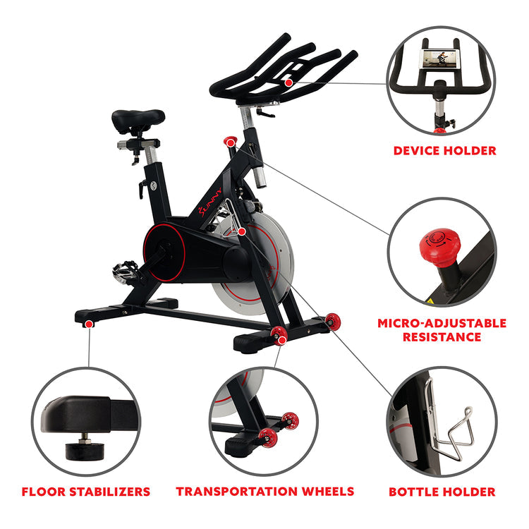 Sunny Health & Fitness SF-B1805 Magnetic Belt Drive Indoor Cycling Bike: Your Home Gym Powerhouse