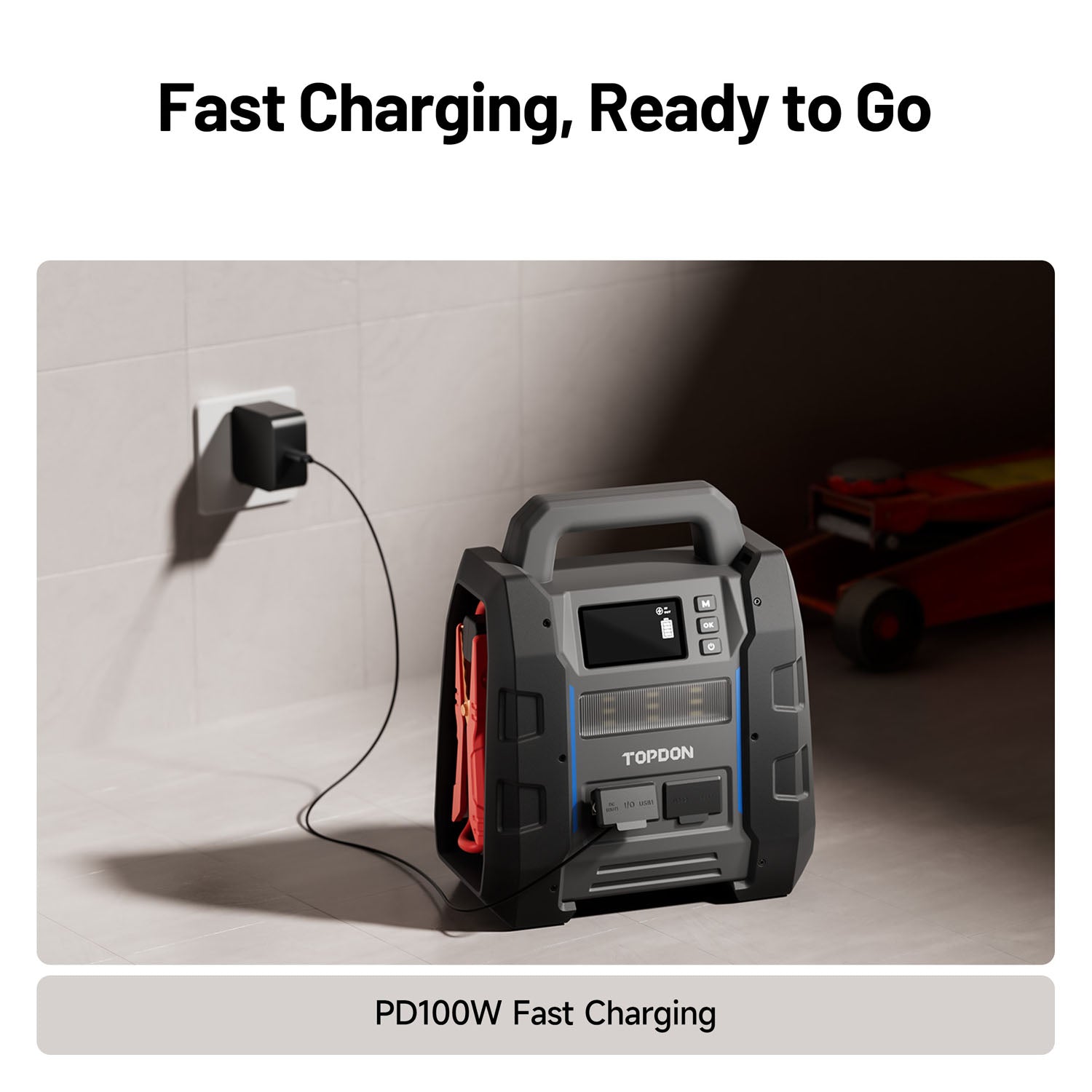 TOPDON V4500Plus 2-in-1 4500 Peak Amp Jump Starter - Your Ultimate Vehicle Power Companion