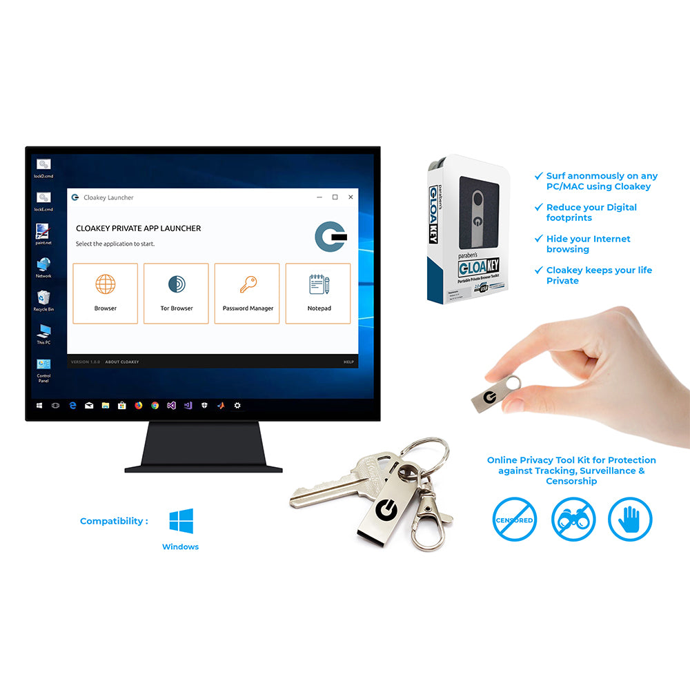Cloakey USB Privacy Browser - Your Shield for Secure Browsing