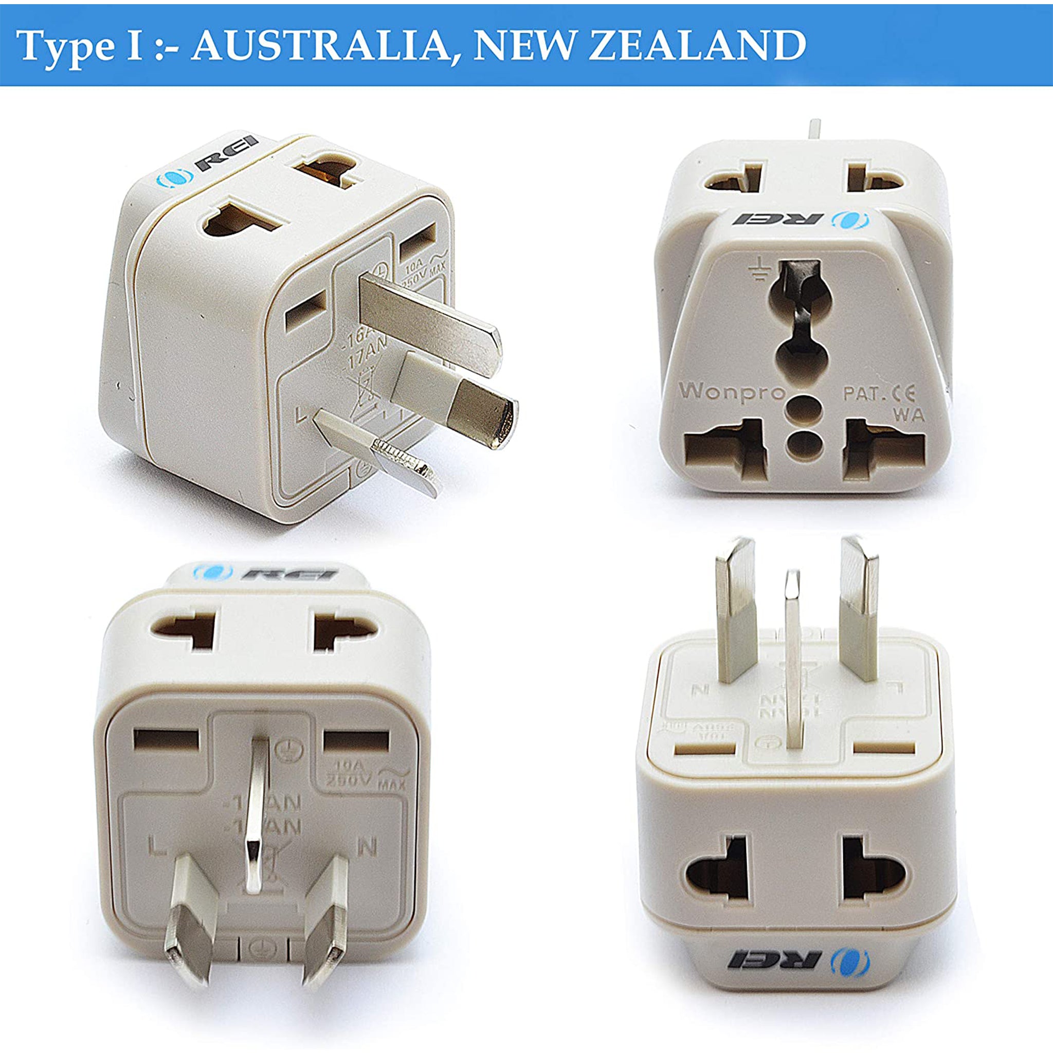 All-in-One Compact World Travel Adapter Plug - DB7-SET