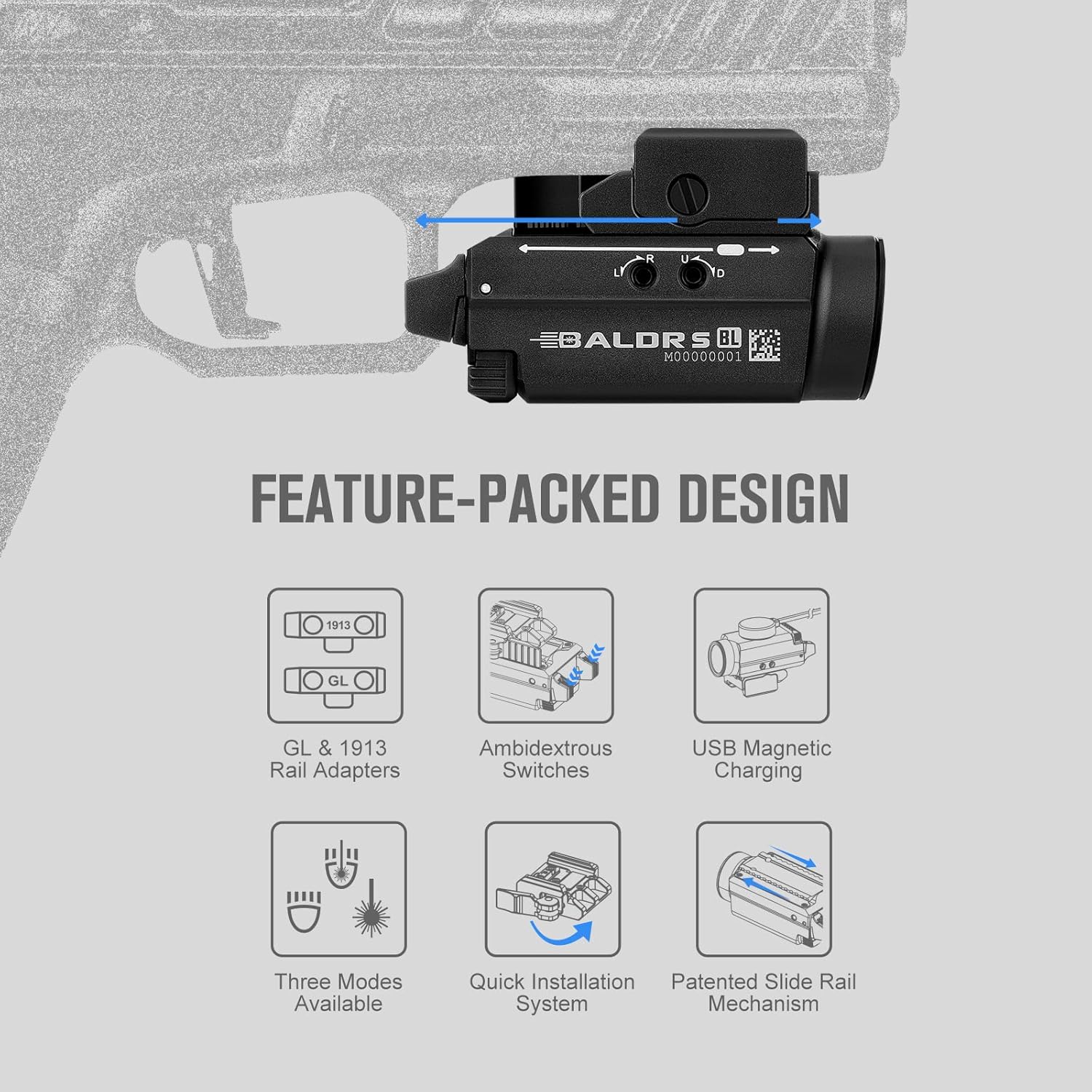 Olight Baldr S BL - The Ultimate Tactical Light