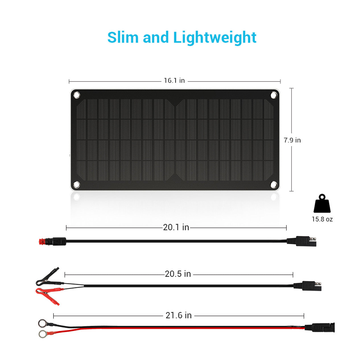 Renogy 10W Solar-Powered Battery Charger & Maintainer - Your On-the-Go Power Solution