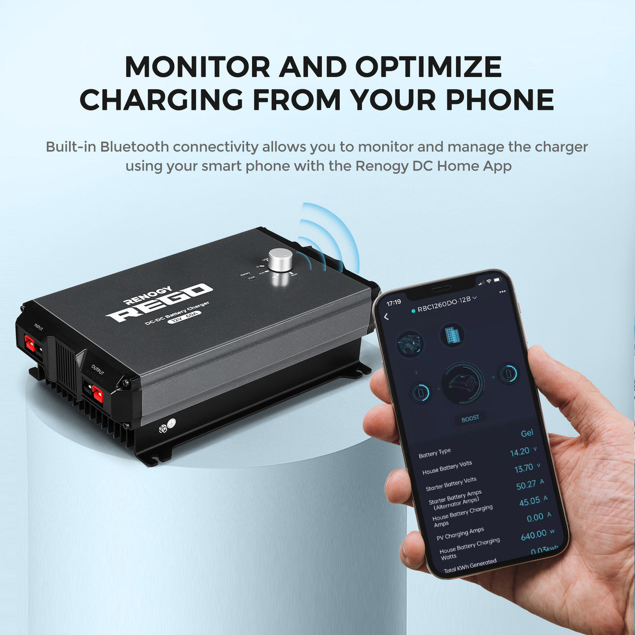 Renogy REGO 12V DC-DC Battery Charger - Your On-the-Go Power Solution