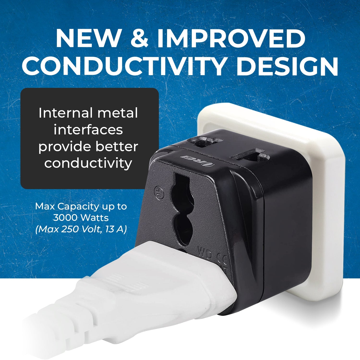 OREI DB-7 Compact 2-in-1 UK & Hong Kong Travel Adapter