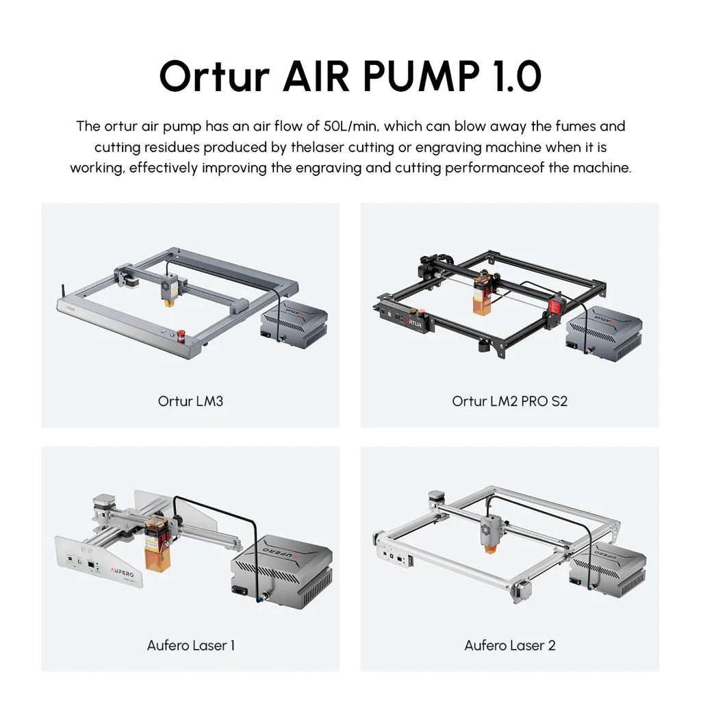 Ortur 1.0 Air Pump - The Ultimate Solution for Clean Laser Cutting