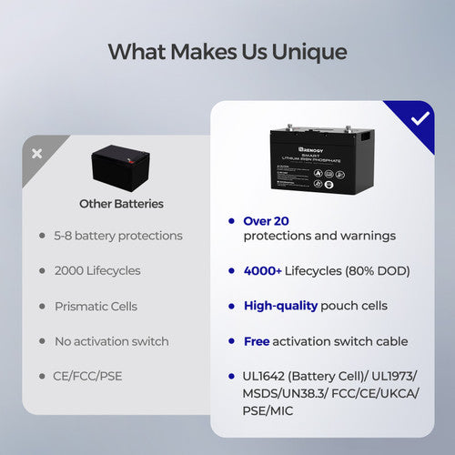 Renogy 12V 100Ah Smart Lithium Iron Phosphate Battery - Your Off-Grid Powerhouse