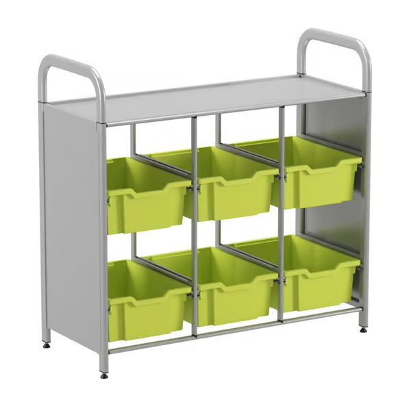 Gratnells Callero Custom Low-Level 6-Deep Tray Library Starter Unit -