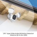 Eco4life HD WiFi Floodlight Surveillance Camera - 1080p Protection