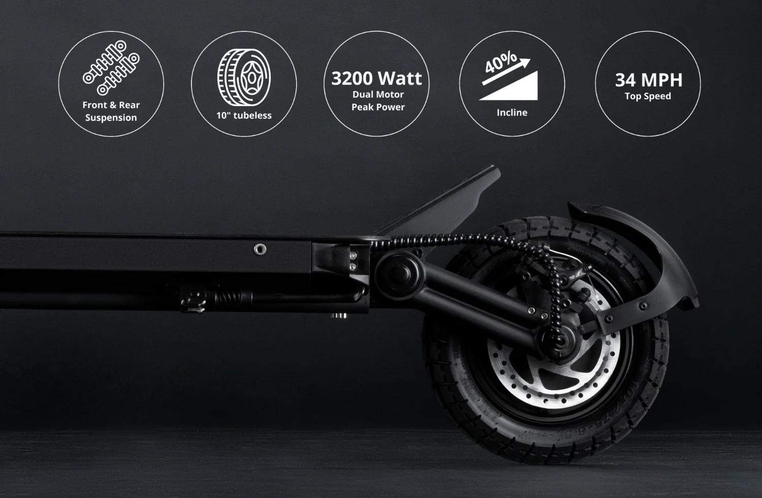 Thrill-Seeker's Dream: VMAX R55 Pro Dual-Motor Electric Scooter