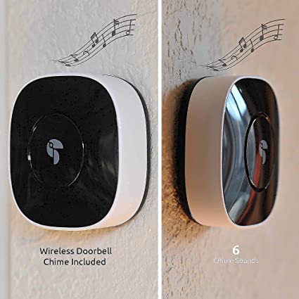 Toucan 1 Wireless Battery-Powered Video Doorbell with 2 6500 mAh Wireless Battery-Powered Cameras Bundle - Enhanced Home Security