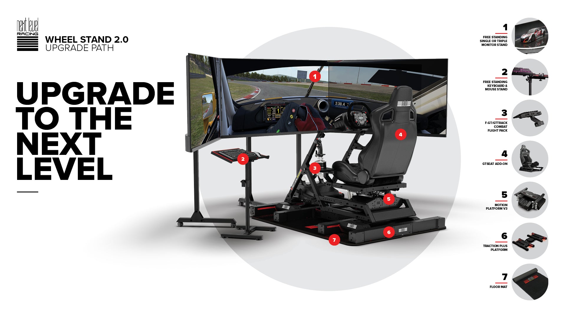 Next Level Racing NLR-S023 Wheel Stand 2.0 - The Ultimate Sim Racing Companion