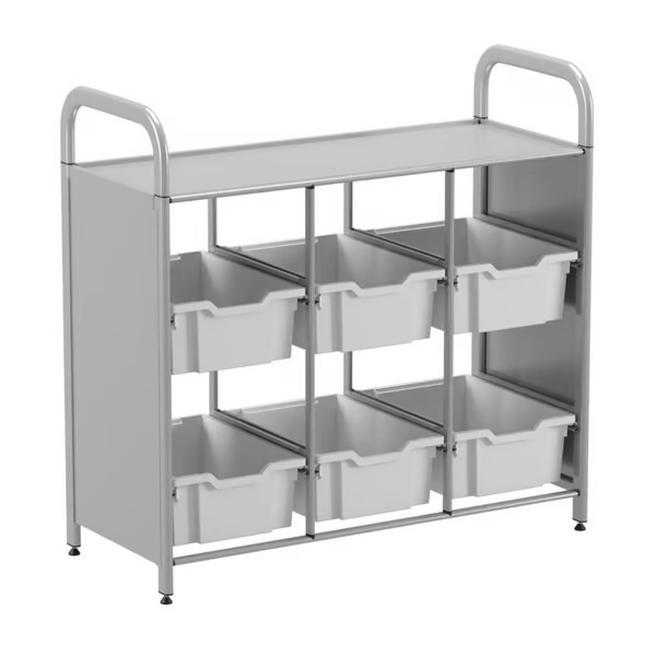 Gratnells Callero Custom Low-Level 6-Deep Tray Library Starter Unit -