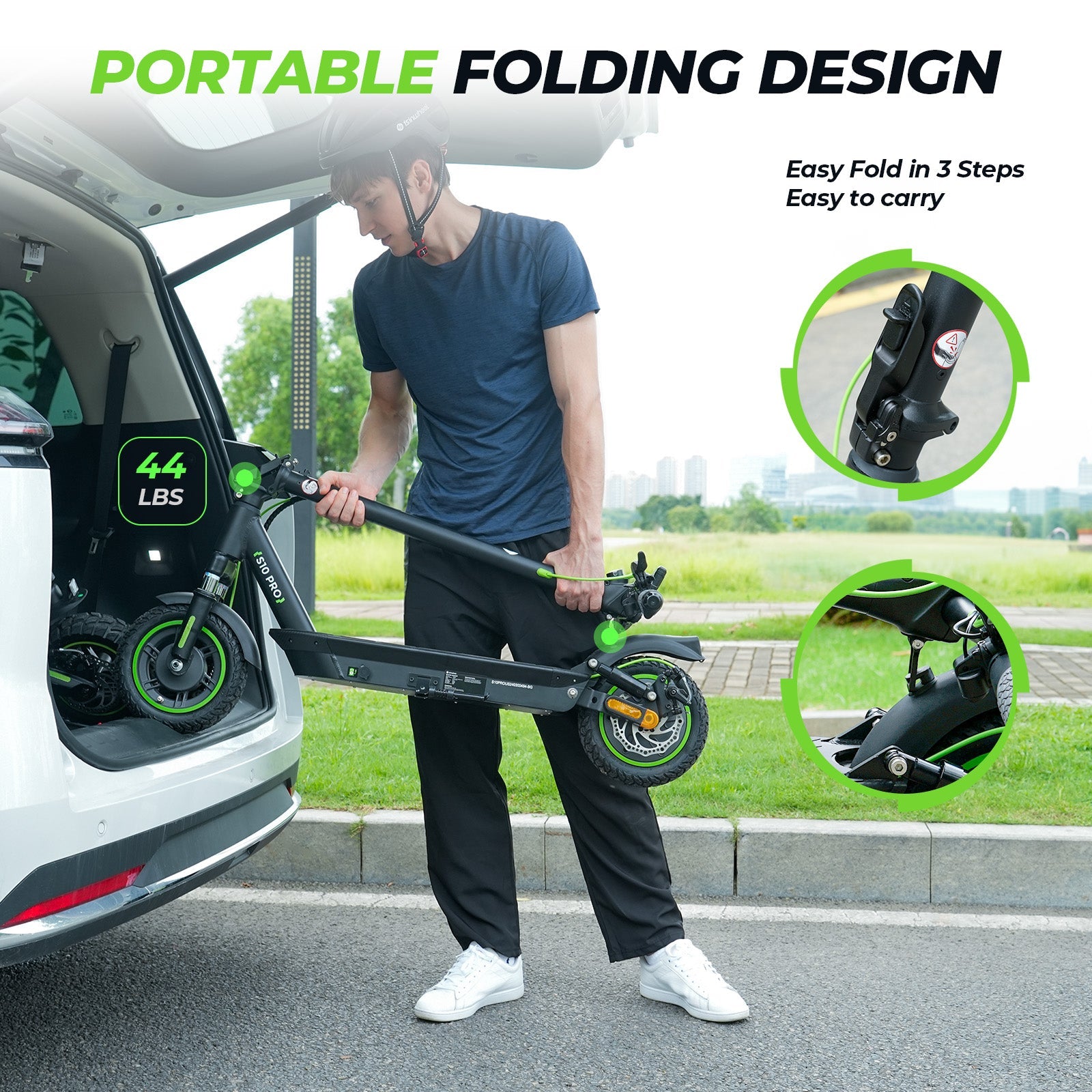isinwheel S10 Pro 800W Electric Scooter - Your Urban Commuting Companion